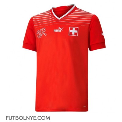 Camiseta Suiza Granit Xhaka #10 Primera Equipación Mundial 2022 manga corta